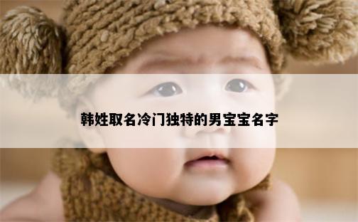 韩姓取名冷门独特的男宝宝名字