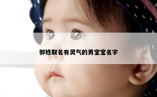 郭姓取名有灵气的男宝宝名字