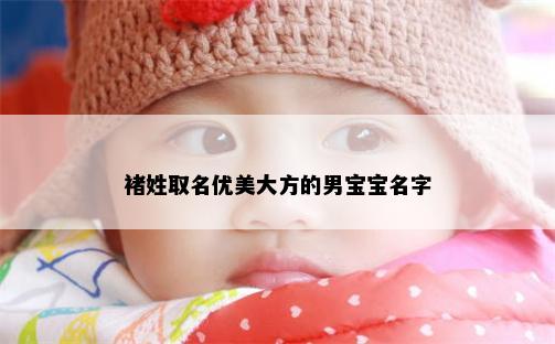 褚姓取名优美大方的男宝宝名字