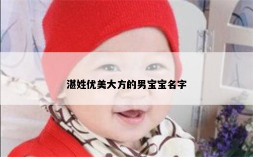 湛姓优美大方的男宝宝名字