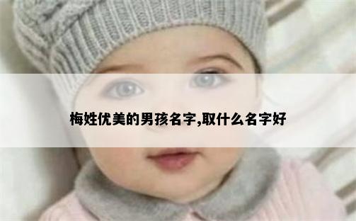 梅姓优美的男孩名字,取什么名字好