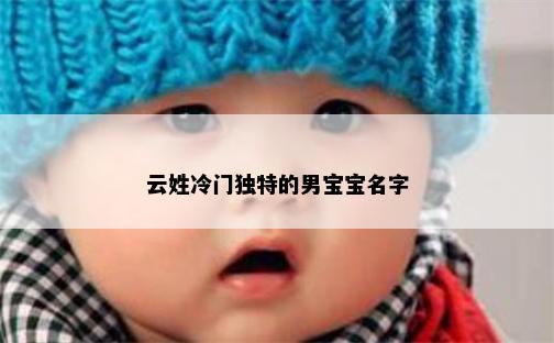 云姓冷门独特的男宝宝名字
