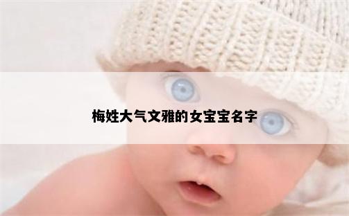 梅姓大气文雅的女宝宝名字