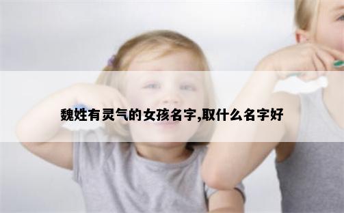 魏姓有灵气的女孩名字,取什么名字好