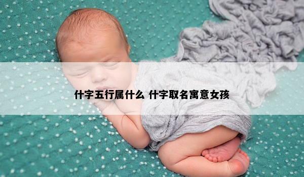 什字五行属什么 什字取名寓意女孩