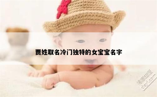 贾姓取名冷门独特的女宝宝名字