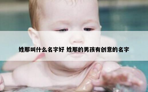 姓那叫什么名字好 姓那的男孩有创意的名字