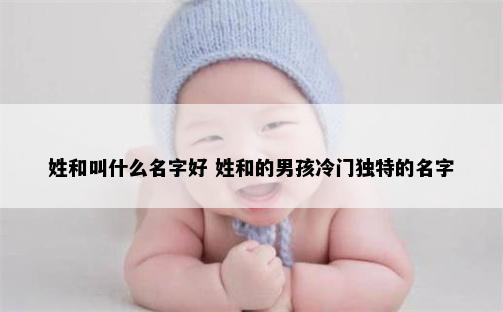 姓和叫什么名字好 姓和的男孩冷门独特的名字