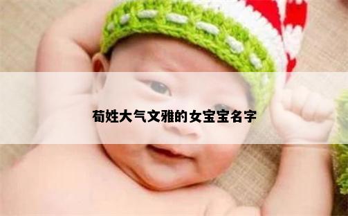 荀姓大气文雅的女宝宝名字