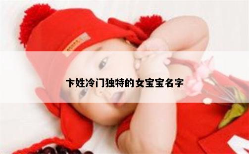 卞姓冷门独特的女宝宝名字