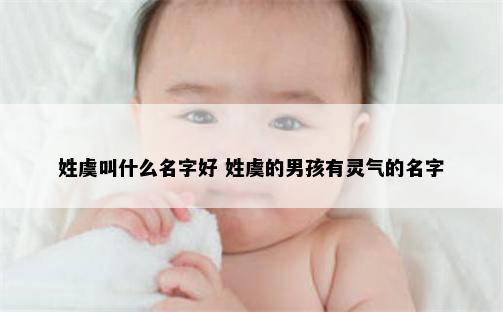 姓虞叫什么名字好 姓虞的男孩有灵气的名字