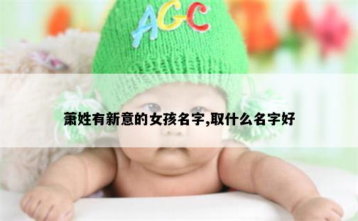 萧姓有新意的女孩名字,取什么名字好